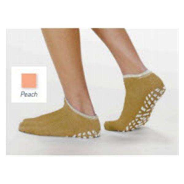 Slippers Patient Terry Treads Terrycloth Peach 48Pr/Case